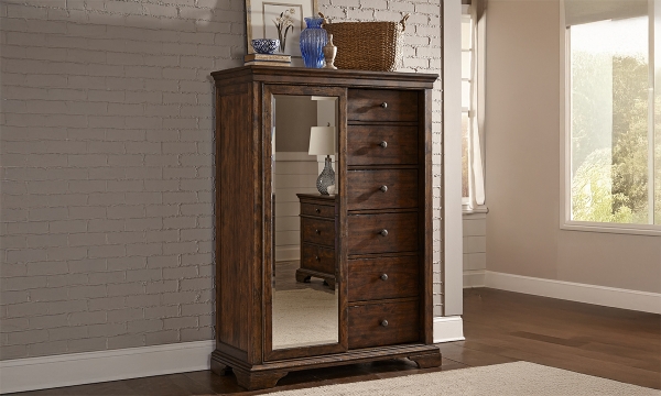 Picture of Trisha Yearwood Coffee Sliding Door Chest