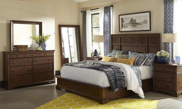 Picture of Trisha Yearwood Coffee 3-Piece Panel Bedroom Set