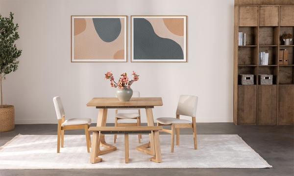 Picture of Nova Oak Extendable Dining Bench