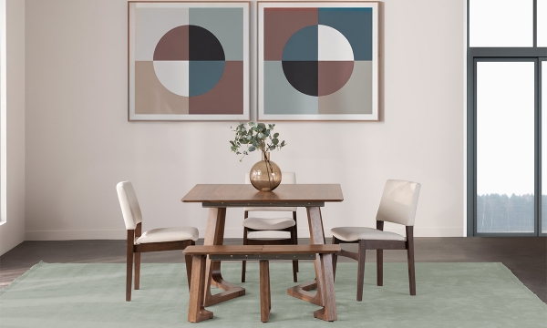 Picture of Nova Walnut Extendable Dining Bench