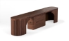 Picture of Original Round Walnut Extendable Dining Bench