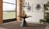 Picture of Winston Black Stone Top Round Dining Table