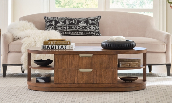 Picture of Caden Caramel Open Shelf Cocktail Table