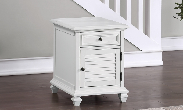 Picture of Charlestown White Storage End Table