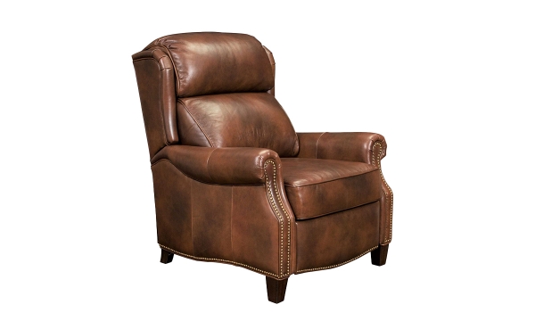 Picture of Meade Gray Leather Pushback Recliner