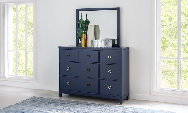 Picture of Orlando Blue 6-Drawer Dresser