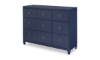 Picture of Orlando Blue 6-Drawer Dresser