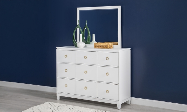 Picture of Orlando White 6-Drawer Dresser