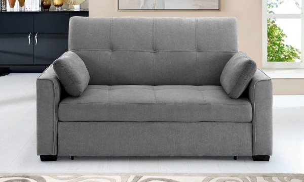 Picture of Nantucket Light Gray Full Sleeper Loveseat