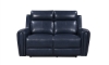 Picture of Tampa Blue Leather Single Power Loveseat