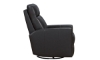 Picture of Barcalounger Munro Gray Leather Power Swivel Glider Recliner