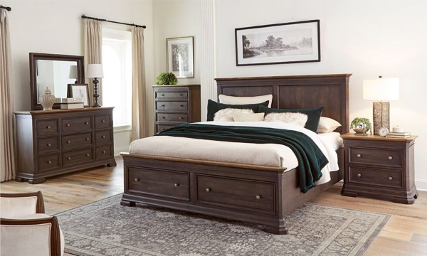 Picture of Grand Louie Two-tone Storage Bed