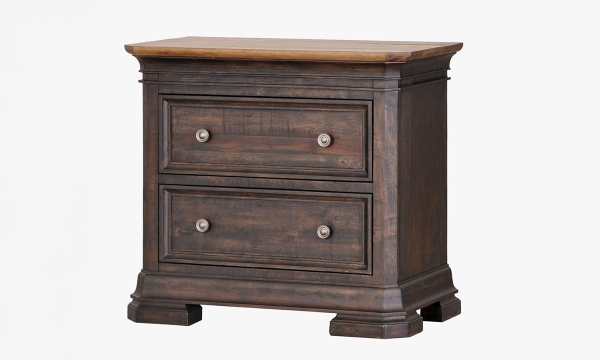 Picture of Grand Louie Two-tone 2-Drawer Large Nightstand