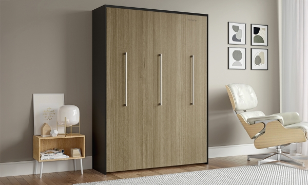 Picture of Dulinn Brown and Black Queen Wallbed