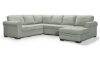 Picture of Prospect Pebble 3-Piece Right Storage Chaise Sleeper Sectional