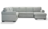 Picture of Prospect Pebble 3-Piece Right Storage Chaise Sleeper Sectional