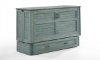 Picture of Poppy Antique Blue Complete Queen Murphy Cabinet Bed