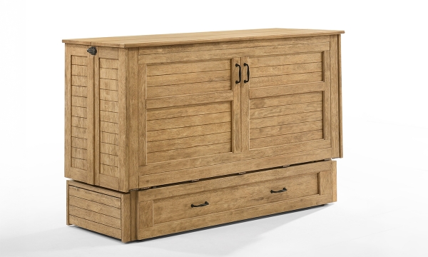 Picture of Poppy Harvest Brown Complete Queen Murphy Cabinet Bed