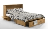Picture of Poppy Harvest Brown Complete Queen Murphy Cabinet Bed