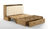 Picture of Poppy Harvest Brown Complete Queen Murphy Cabinet Bed