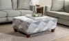 Picture of Halifax Square Geometric Patterned Ottoman