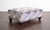 Picture of Halifax Square Geometric Patterned Ottoman