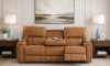 Picture of Harrison Butternut Leather Triple Power Sofa