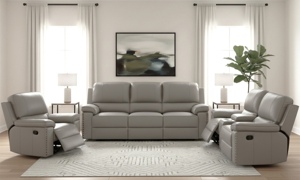 Picture of Dream Dove Leather Power 3-Piece Sofa Set