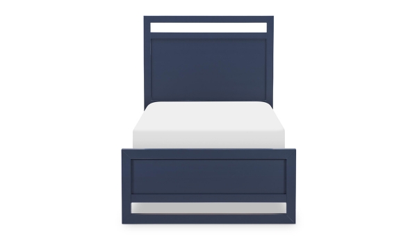 Picture of Orlando Blue Panel Bed with Lights