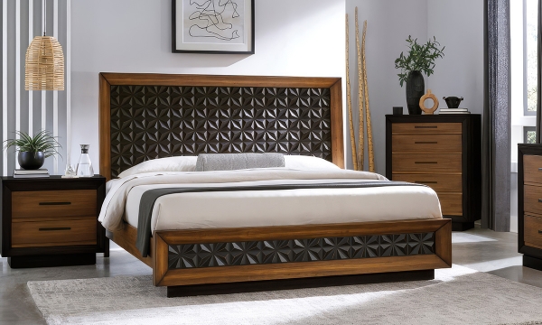 Picture of Carbonado Two-tone Panel Bed