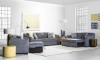 Picture of Tribeca Chambray Full Sleeper Loveseat