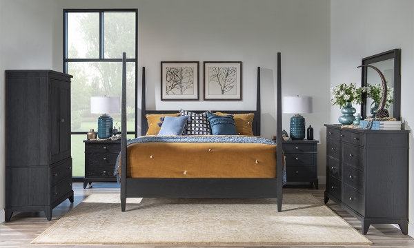 Picture of Todays Traditions Black 3-Piece Poster Bedroom Set