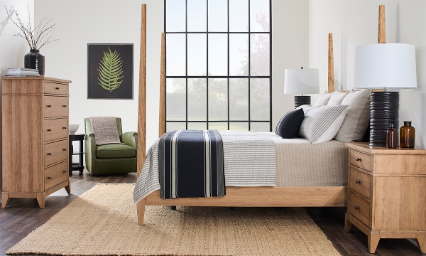 Picture of Todays Traditions Hickory 3-Piece Poster Bedroom Set