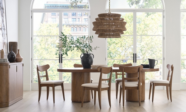 Picture of Caden Caramel 5-Piece Oval Dining Set