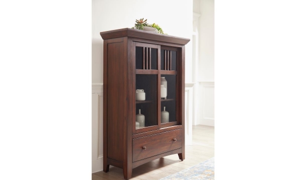 Picture of Mahogany Expressions Sliding 2-Door Cabinet