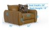 Picture of Janine Caramel Leather Chair