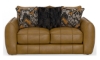 Picture of Janine Caramel Leather Loveseat