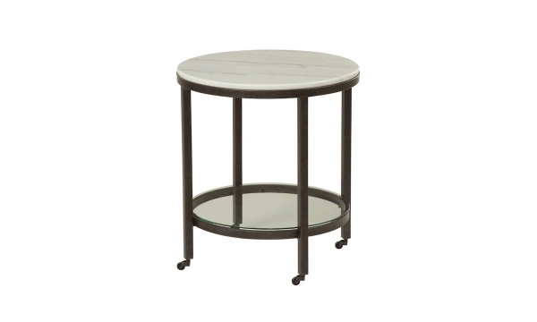Picture of Whitman Ivory Round End Table