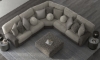 Picture of Oscar Umber Two-Tone 5-Piece Power Corner Sectional