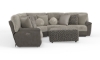 Picture of Oscar Umber Two-Tone 5-Piece Power Corner Sectional
