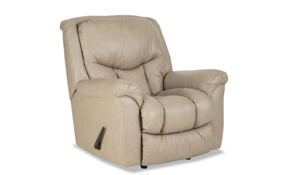 Picture of Canter Mushroom Leather Recliner