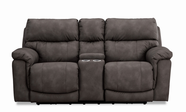 Picture of Mare Pewter Power Console Loveseat