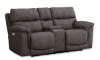 Picture of Mare Pewter Power Console Loveseat
