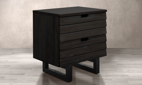 Picture of Rio Black 2-Drawer Nightstand