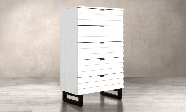 Picture of Rio White 5-Drawer Chest