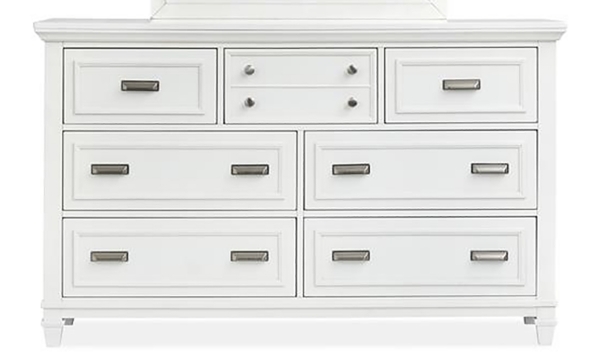 Picture of Shutter Lane White 7-Drawer Dresser