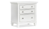 Picture of Shutter Lane White 3-Drawer Nightstand