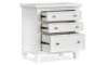 Picture of Shutter Lane White 3-Drawer Nightstand