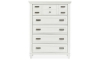 Picture of Shutter Lane White 3-Drawer Nightstand