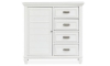 Picture of Shutter Lane White 4-Drawer Door Chest